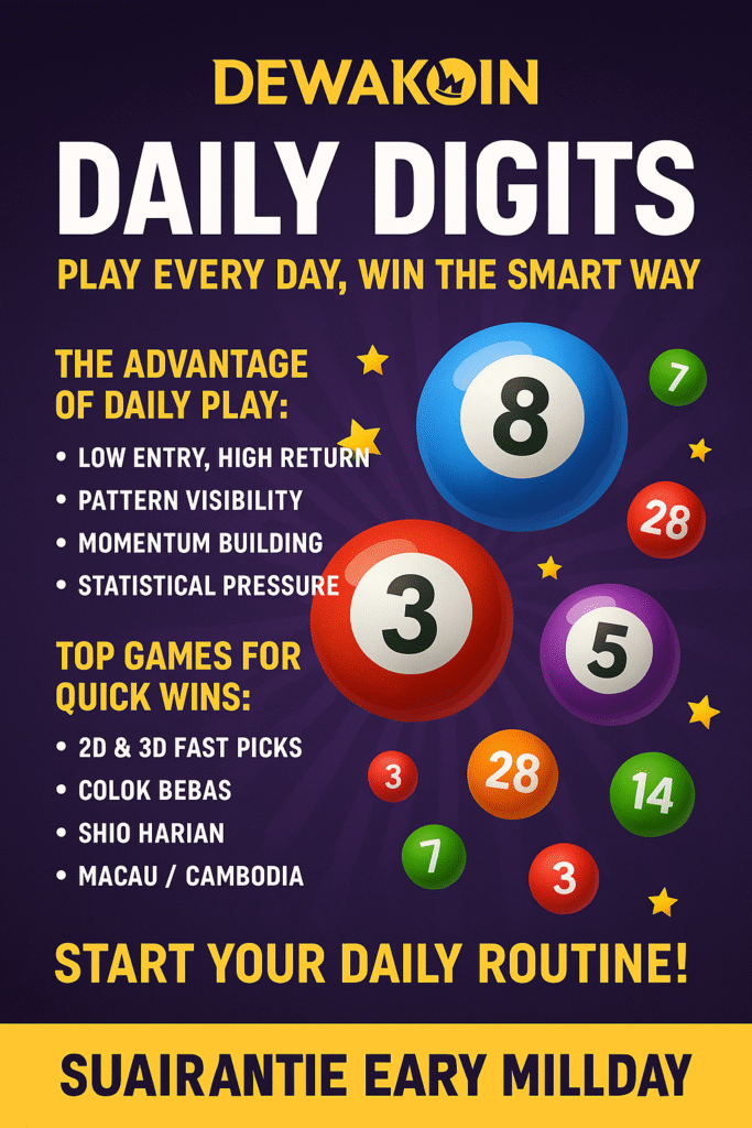 Dewakoin Daily Digits: Play Every Day, Win the Smart Way
