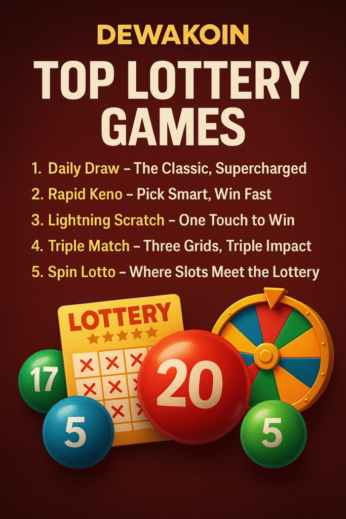 Jackpot Pulse: Dewakoin’s Top Lottery Games That Deliver Big